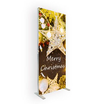Diy christmas display indoor outdoor magnetic small slim frame poster fabric advertising led light box
