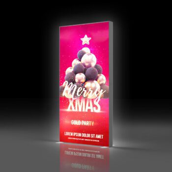 Aluminum frame seg led backlit display fabric backlit advertising frameless led light box