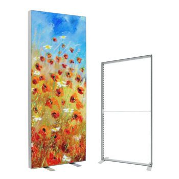 Custom double sides backwall free standing seg portable led fabric frameless slim fabric advertising light box