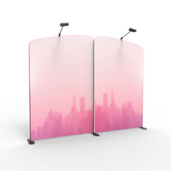 Lingtong 8ft 10ft trade show backdrop tension fabric tube display for exhibition stand