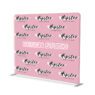 Trade show media wall display straight aluminum frame tension fabric custom back drop stand