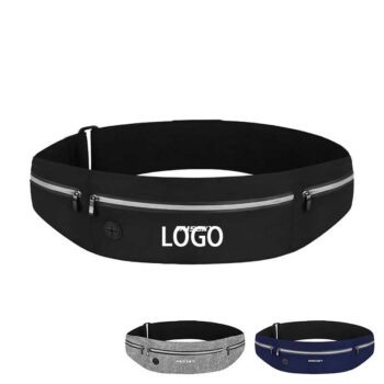 High-end ultra-thin fitness invisible running belt wholesale polyester marathon fanny pack waist bag for men and women