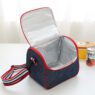 Wholesale insulation folding thermal portable small canvas aluminum foil lunch cooler bag for picnic