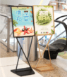 Human billboard digital signage advertising boards indoor roll up banner stand display a3 street pavement sign exhibition