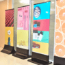Wholesale multifunctional customization poster display rack advertising floor stand