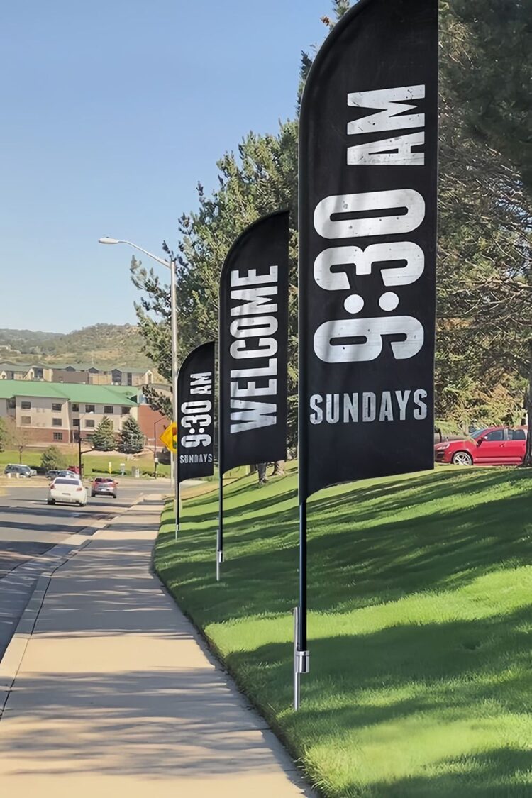 Outdoor indoor event promotional advertising banners custom flying feather banner feather flag beach flags with designed logo