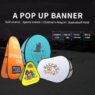 Custom logo spandex pop-up banner - outdoor horizontal display