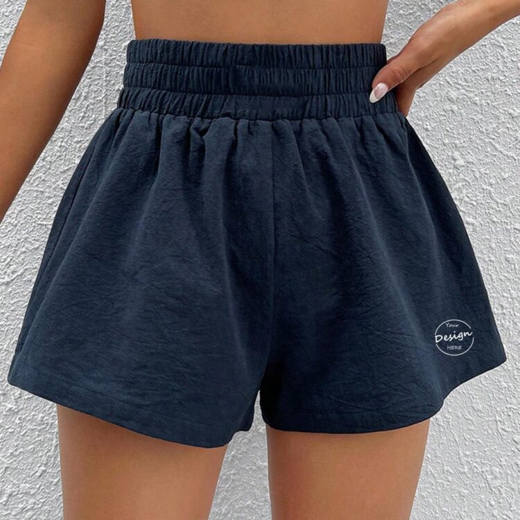 High waist baggy wide-leg above-knee sweatpants volleyball athletic summer ladies shorts gym shorts women spandex