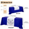 Custom business logo tablecloth personalised printed table runner for weddings birthdays event
