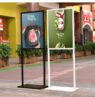 Outdoor portable h type frame double sided pavement sign sidewalk sign poster stand wholesale