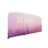 Lingtong 8ft 10ft trade show backdrop tension fabric tube display for exhibition stand