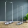 Custom outdoor hanging iron frame door shape banner stand - promotion