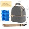 Thermal insulation bag water resistant large capacity cooler lunch bag with 2 ways of carrying