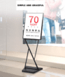 Human billboard digital signage advertising boards indoor roll up banner stand display a3 street pavement sign exhibition