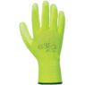 Nylon polyurethane palm fit dipped pu coated safety work glove for assembly electronic