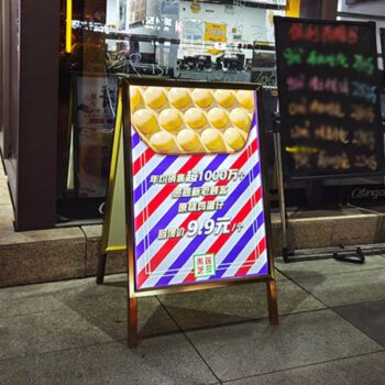 Led a-frame sign stand a stand sign board display factory sale