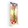 Diy christmas display indoor outdoor magnetic small slim frame poster fabric advertising led light box