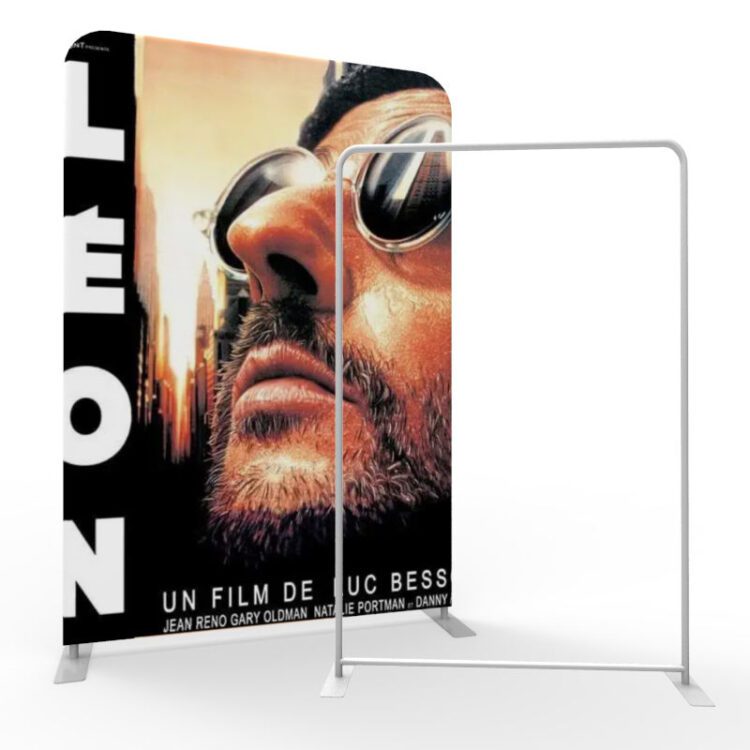 High quality portable high resolution aluminum tube straight tension fabric display backdrop stand