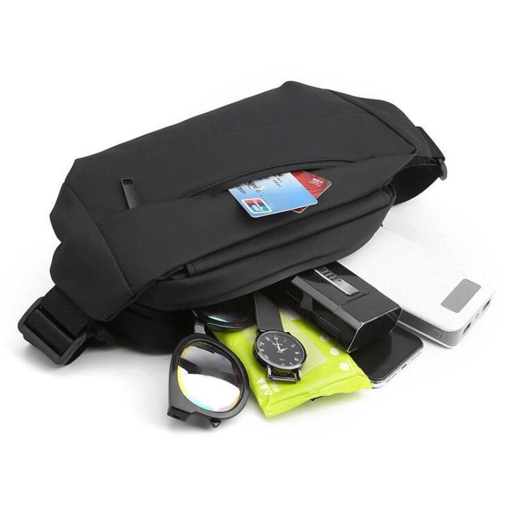 Classic unisex custom logo waterproof outdoor men's mobile phone waist bags fanny pack pouch sport belt bag