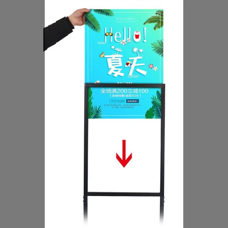 Aluminium frame uv printing sign board designs for shop