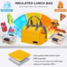 Leak-proof insulated lunch bag women/men reusable tote cooler bag with adjustable shoulder strap