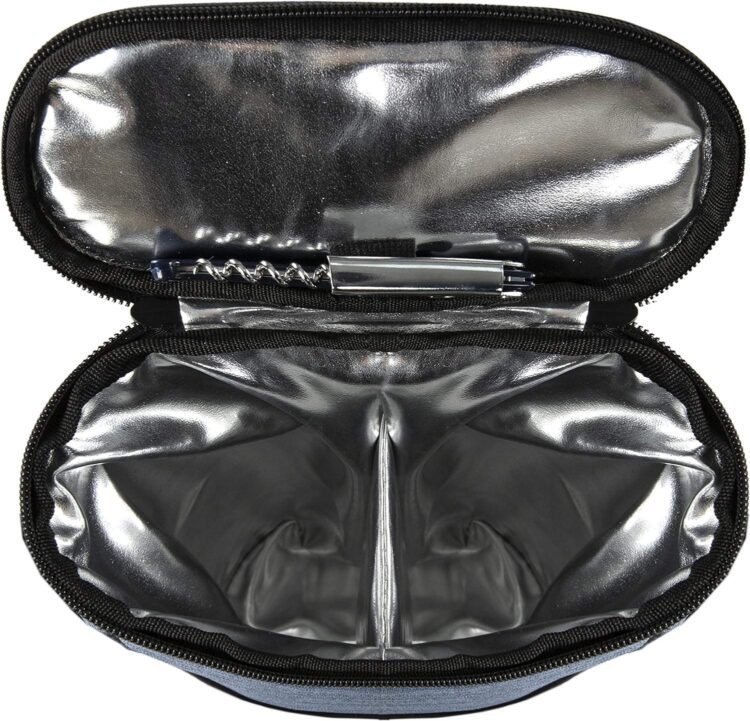 Christmas day gift wine lover insulated portable padded wine bag leakproof 2 bottle wine tote carrier