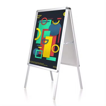 Rectangle high quality aluminum snap real estate a-frame sidewalk curb sign