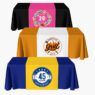 Custom business logo tablecloth personalised printed table runner for weddings birthdays event