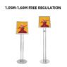 Wholesale menu stand a3 poster display floor stand a4 adjustable paper holder