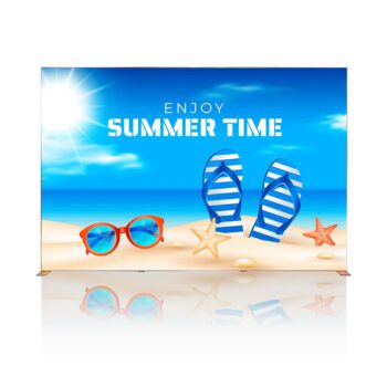 Wall mount illuminated backlit sign aluminum frame led seg light box for billboard display