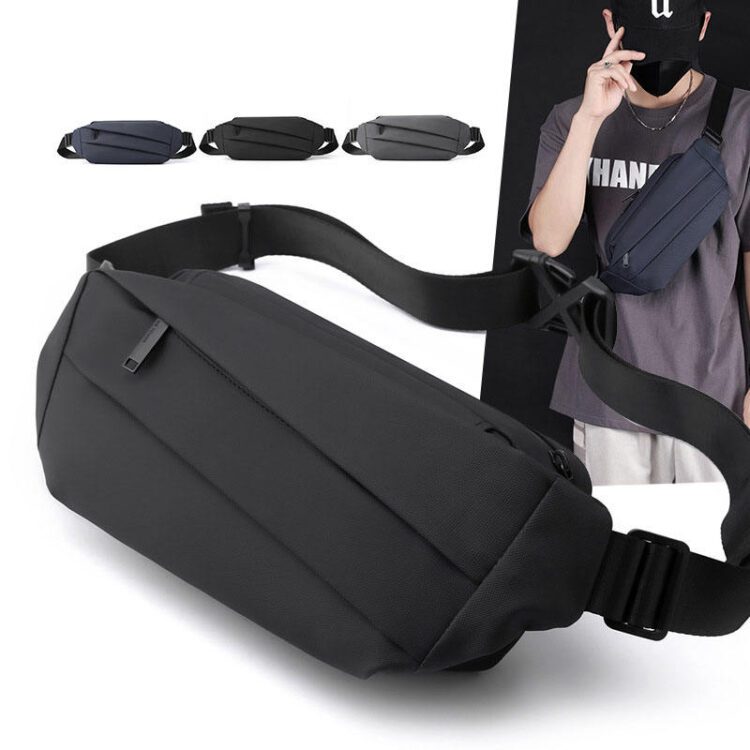 Classic unisex custom logo waterproof outdoor men's mobile phone waist bags fanny pack pouch sport belt bag