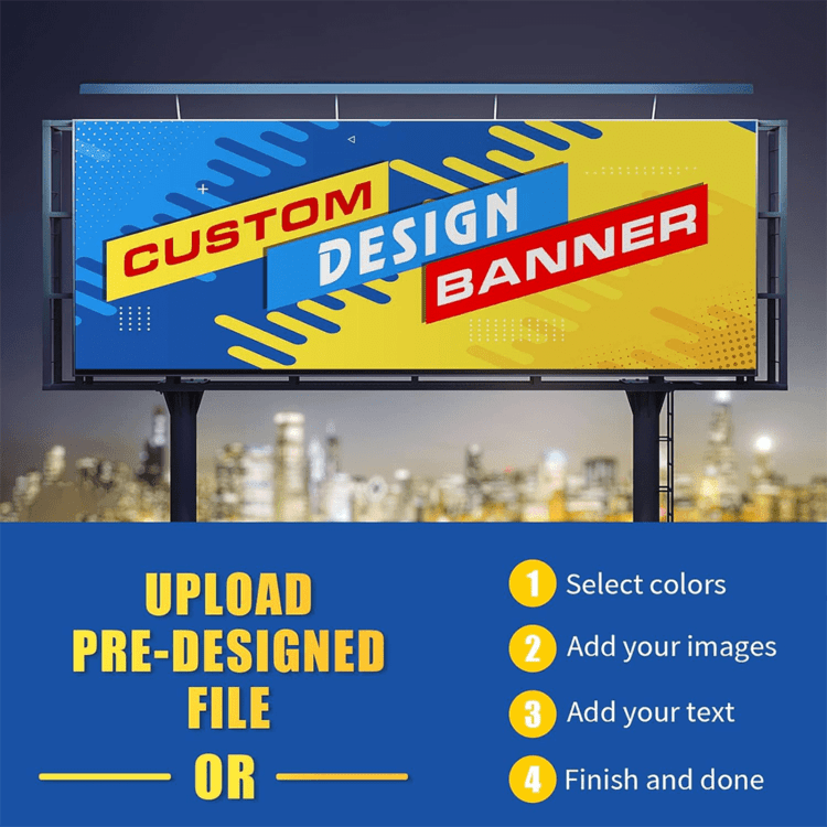 Custom pvc banner - outdoor event advertising vinyl background