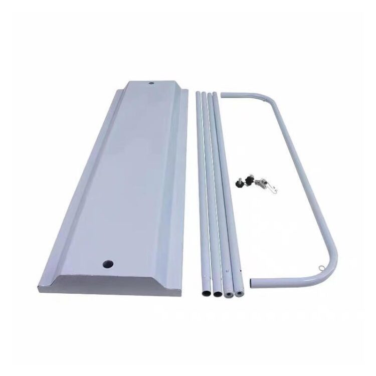 Custom outdoor hanging iron frame door shape banner stand - promotion