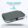 Wholesale picnic basket shopping travel camping grocery bags leak-proof insulated folding thermal can beer cooler basket bag