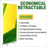 Custom retractable 8ft roll up banner stand - high-end display