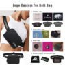 Custom wholesale waterproof nylon fanny pack crossbody running belt bag sport bum chest bag nylon waist bag