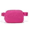 Custom logo fanny pack crossbody belt bag mobile phone bag fleece waterproof fanny pack for gymnasium