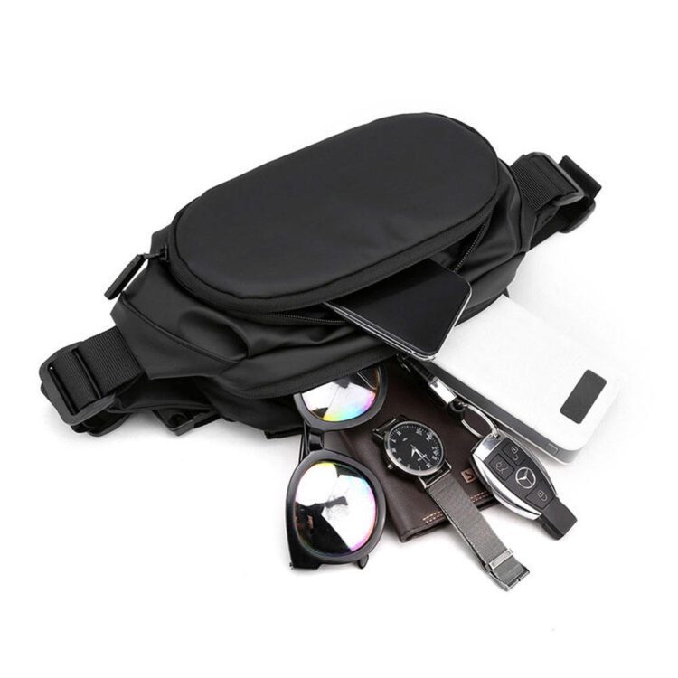 New designer casual outdoor sports cycling travel custom sling cross body men hip waist daypack fanny packs bag