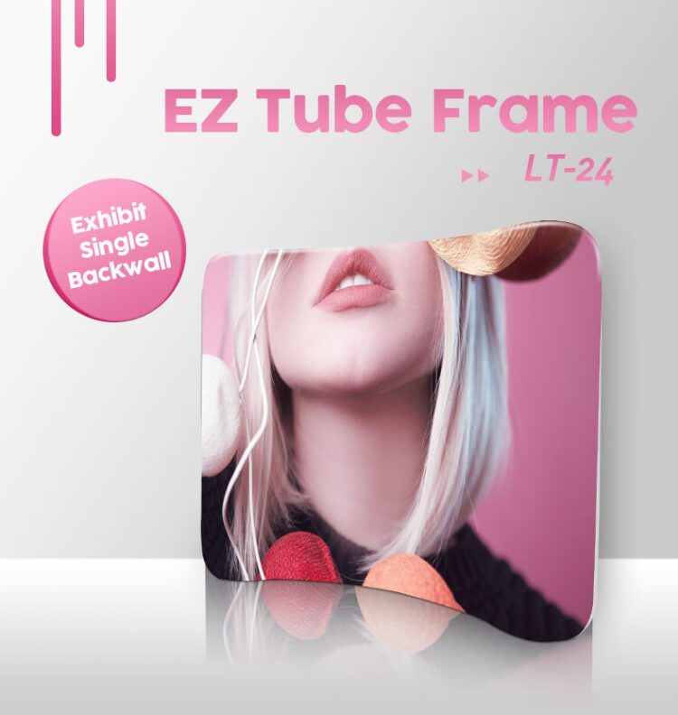 Wholesale curved aluminum fabric display stand background photobooth backdrop stand for photography