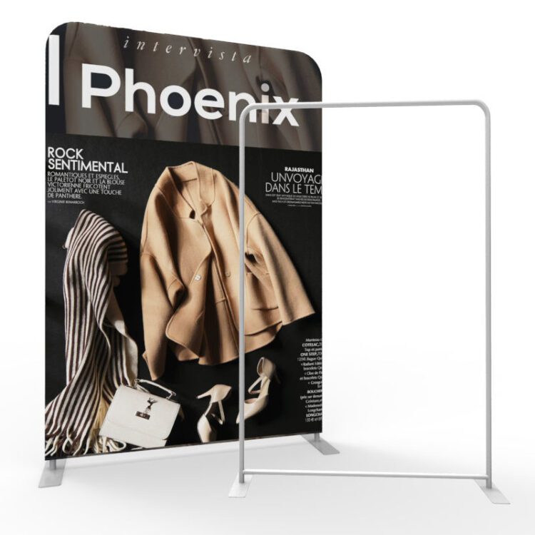 High quality portable high resolution aluminum tube straight tension fabric display backdrop stand