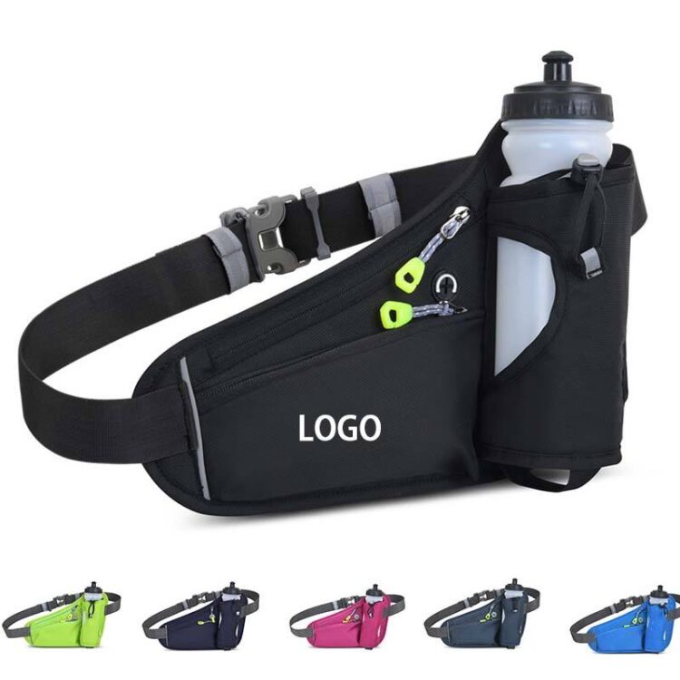 Travel fanny pack jogging accessories odm oem ultra light running bag custom printed logo water bottle belt sports