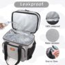 Custom 16l waterproof leakproof insulated heavy duty double decker multi-layer multi-compartment large lunch box for men women
