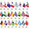 Customized waterproof professional corporate table flag stand with custom logo, desk flag, table flag size