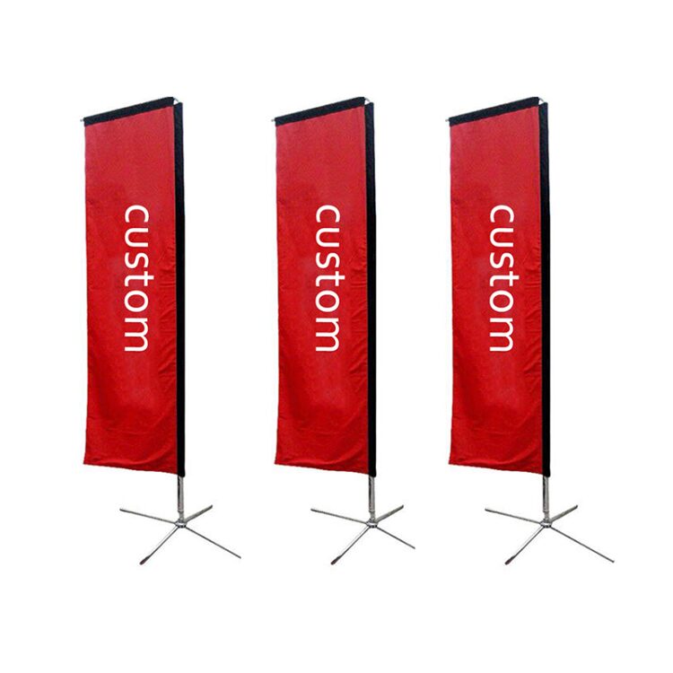 Advertising custom glass fibre flying banners bali bow sail swooper teardrop flag feather beach flag banners with pole