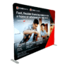 Custom exhibition backdrop trade show pop up display booth stretch tension fabric display for trade show booth prints