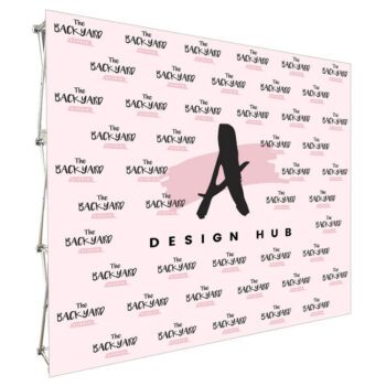 Custom promotion portable backdrop custom fabric pop up booth 10ft advertising trade show display stand exhibition wall banner