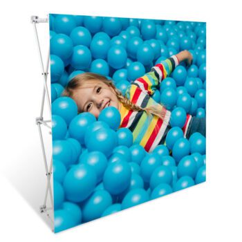 Step up & repeat 10x10 pop up trade show display exhibit -10ft perfect-pop straight