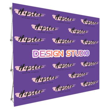 Custom promotion portable backdrop custom fabric pop up booth 10ft advertising trade show display stand exhibition wall banner
