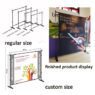 Custom advertising telescopic banner with logo step and repeat retractable back drop carry bag pop up backdrop display stand