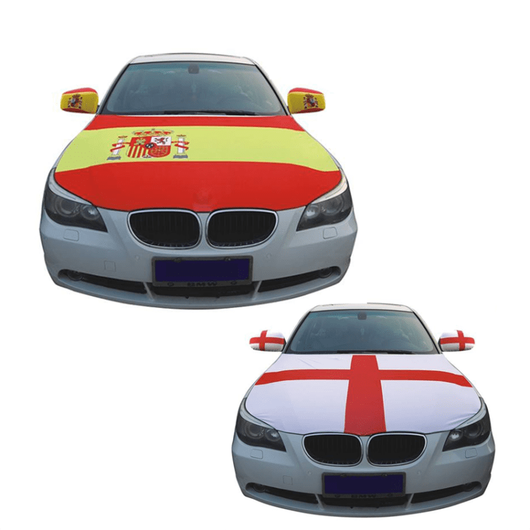 Custom car hood cover flag, croatia flag car bonnet hood cover